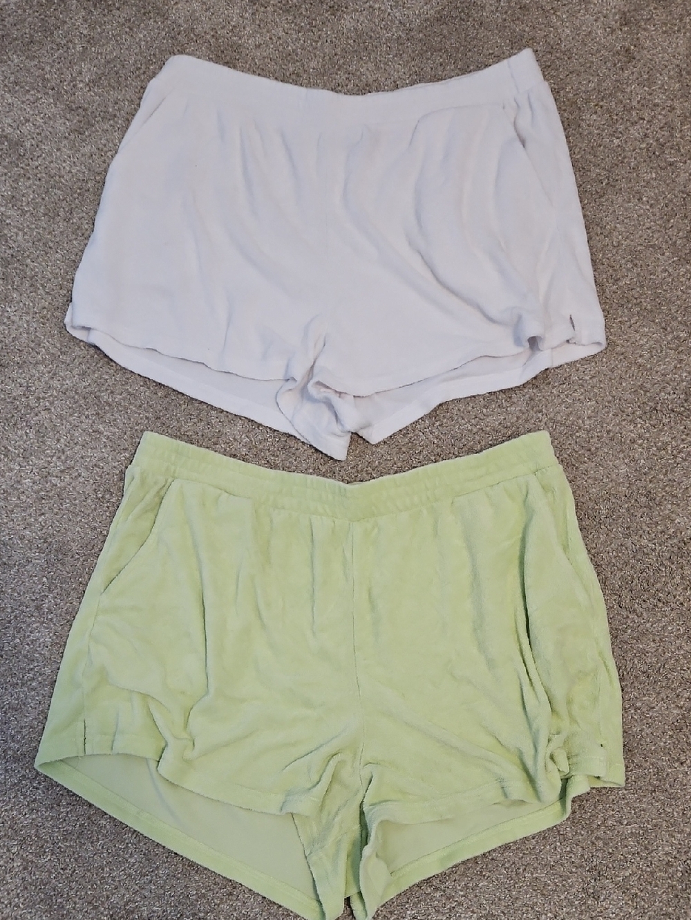 GAP Light Green Terry Cloth Shorts (Pair) XL